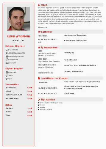 Sosyolog Cv Örnekleri cv indir